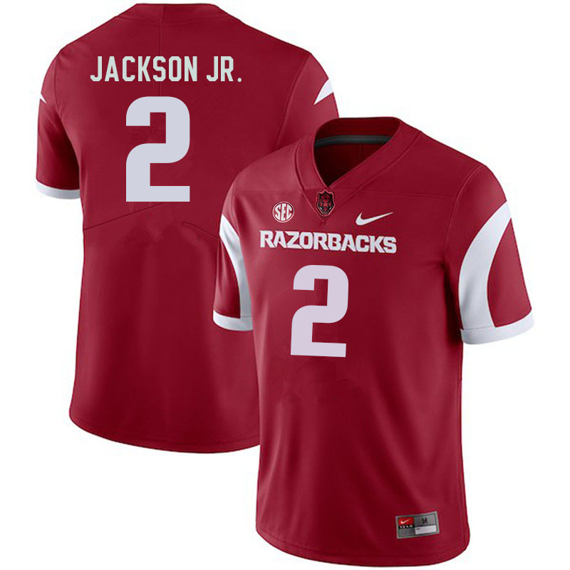 Men #2 Ketron Jackson Jr. Arkansas Razorbacks College Football Jerseys Sale-Cardinal - Click Image to Close